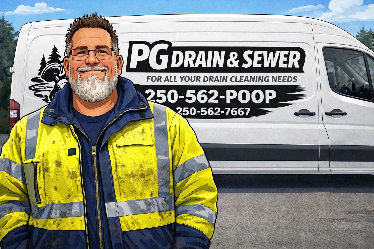 PG Drain & Sewer service van